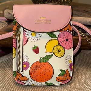 Juicy Couture Pink Citrus & Floral Crossbody Phone Bag